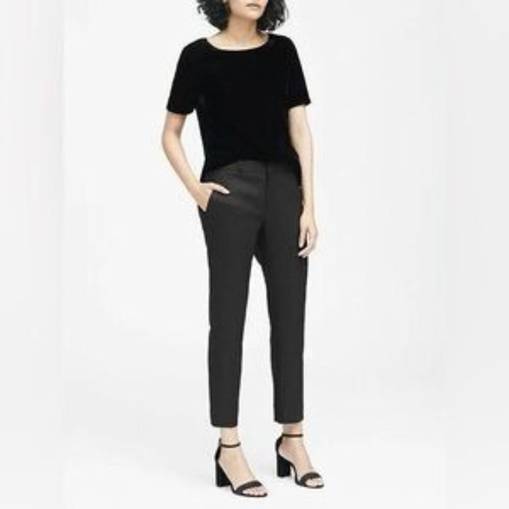 Banana Republic Black Avery Sparkle Pants Suit size 8,  Jacket is an 8P